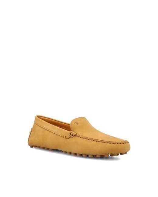 Tod's Natural "Gommino" Leather Loafers