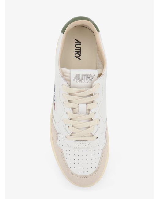 Autry Natural Medalist Low Leather Sneakers Bronze for men