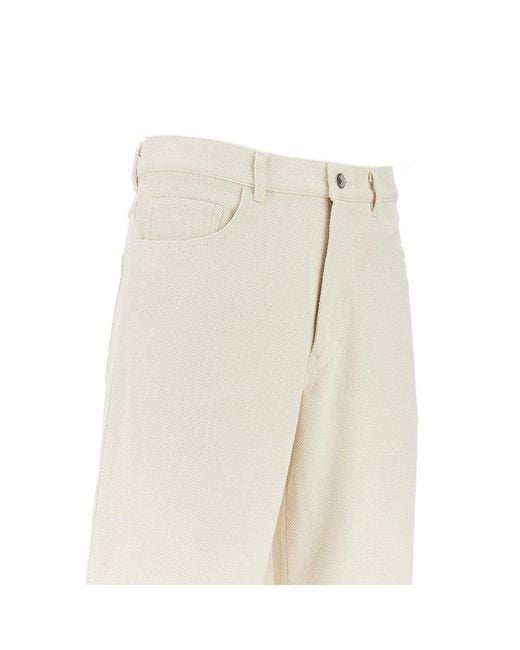 Auralee Natural Silk Denim Shorts for men