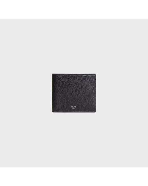 Céline Black Bi-Fold Leather Wallet for men