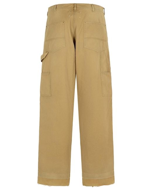 Maison Margiela Natural Cotton Pants for men