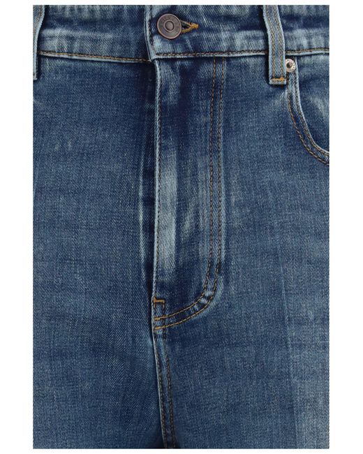 Balenciaga Blue High-Waisted Skinny Jeans