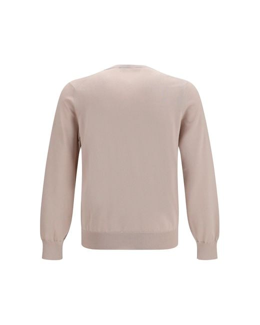 Brunello Cucinelli White Sweater for men