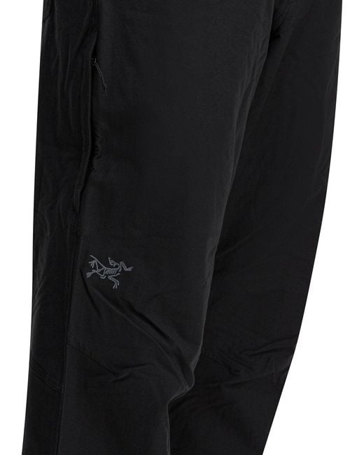 Arc'teryx Black Cotton Nylon Elastane Trousers for men
