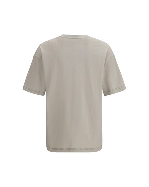 Lemaire Gray Cotton Blend T-Shirt for men