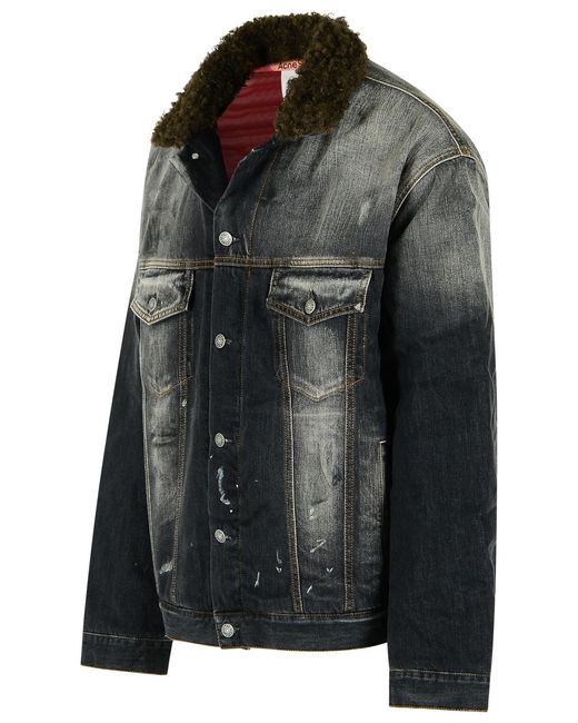 Acne Black 'Robert' Denim Jacket for men