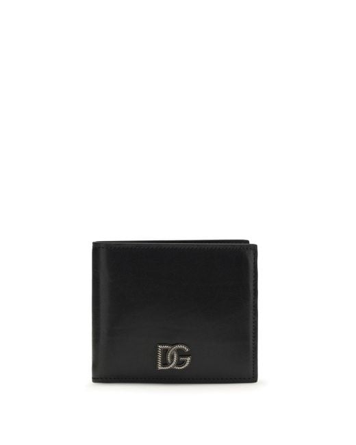 Dolce & Gabbana Black Leather Wallet for men