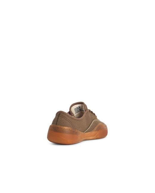 ERL Brown 'Coupes' Mud-Colored Cotton Sneakers for men