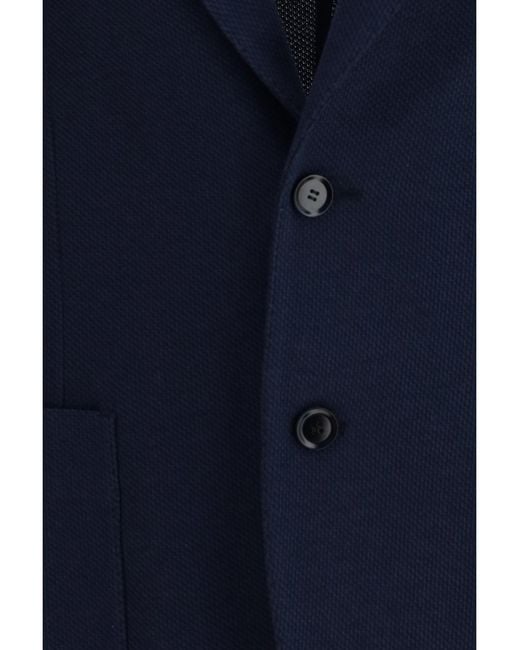Brioni Blue Jersey Blazer for men