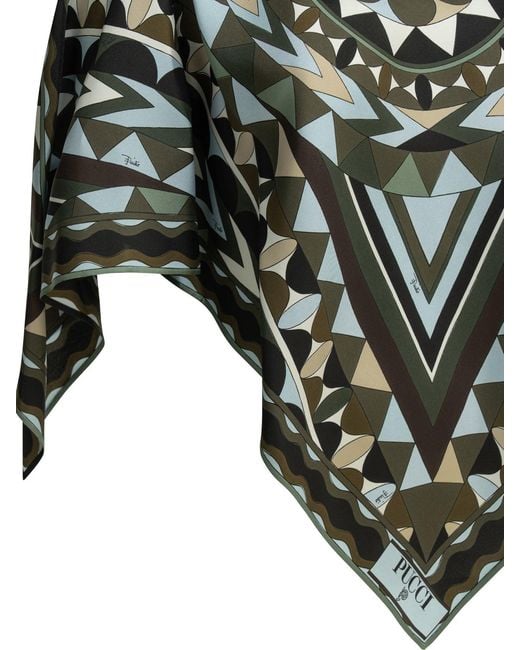Emilio Pucci Green "Manuba" Draped Top