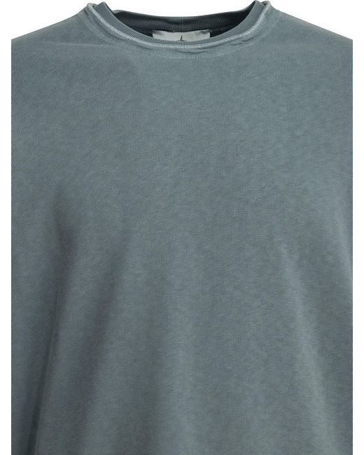 Stone Island Gray Cotton Crewneck Sweatshirt for men