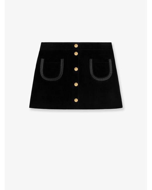 Céline Black Suede Miniskirt