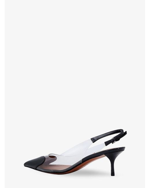 Alaïa White Le Coeur Slingback Pvc And Leather Pumps