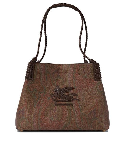 Etro Brown "Libra" Tote Bag