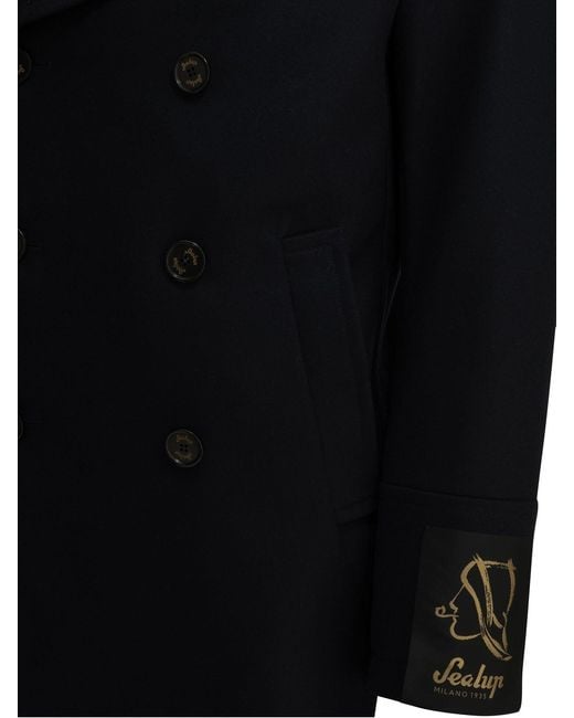 Sealup Black Virgin Wool Jacket for men