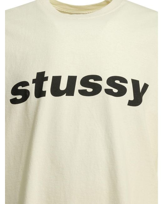 Stussy White Cotton T-Shirts for men