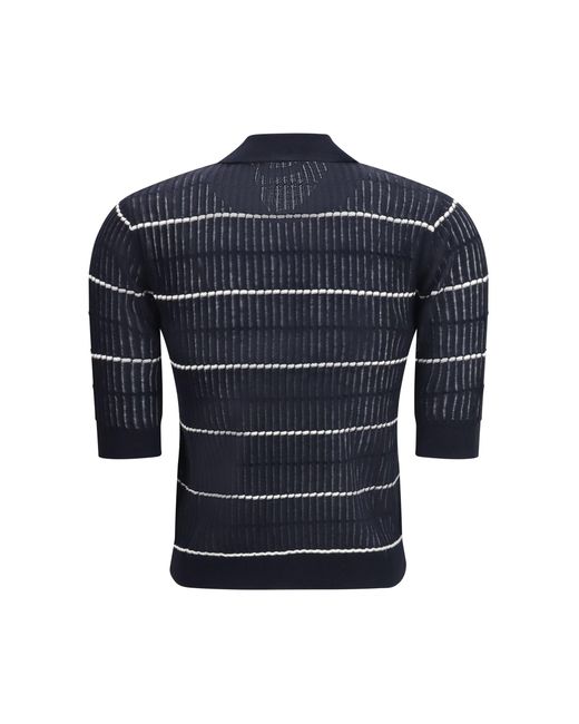 Max Mara Blue Polo Gallo