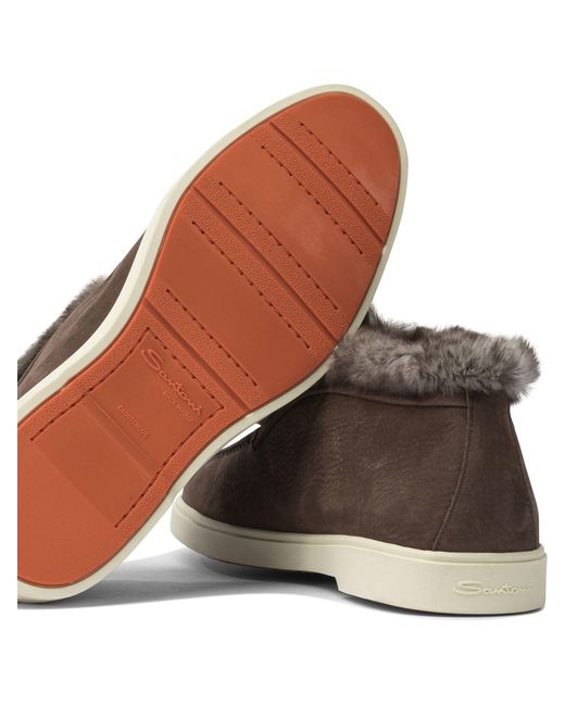 Santoni Brown "Hadeel" Loafers