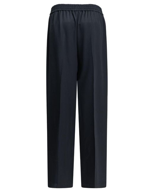 Céline Blue Wool Trousers