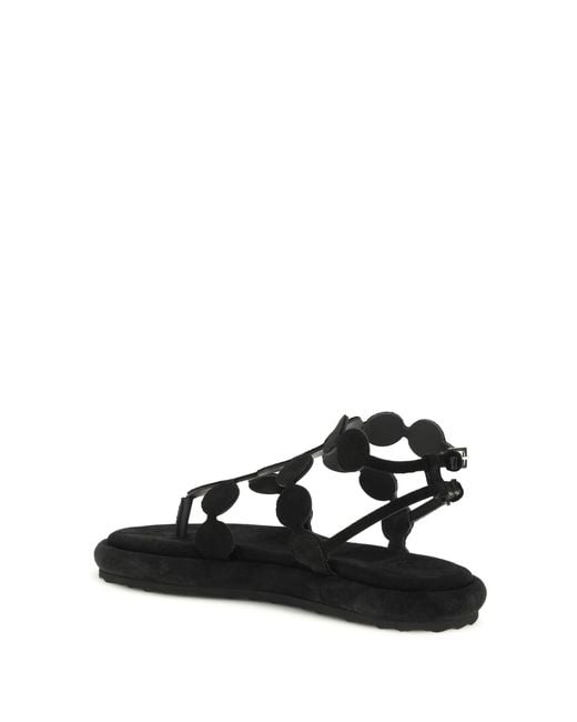 Pierre Hardy Black Suede Sandals