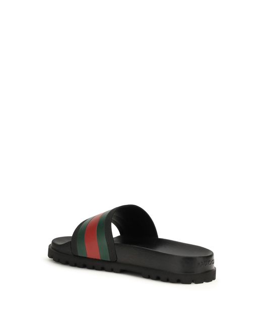 Gucci White Rubber Slippers for men