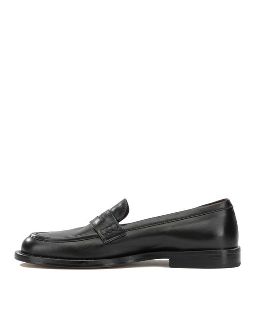 Pomme D'or Black Leather Loafers