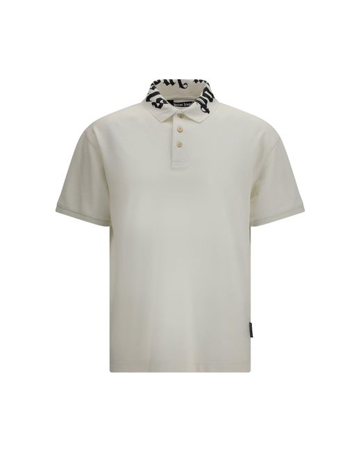 Men's Grey Neck Logo Polo