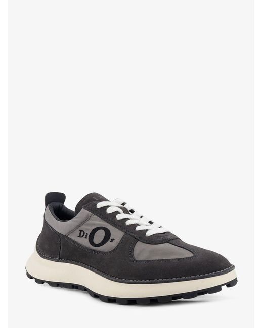Dior Black Dior Dior Squash Technical Fabric And Suede Sneakers for men