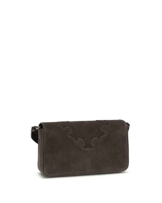 Pinko White Shoulder Bag Love One Slouchy Leather