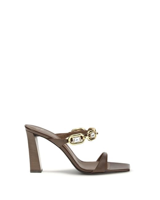 Giuseppe Zanotti White Muse Mules Sandals