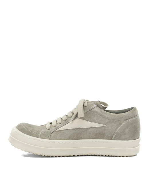 Rick Owens White "Vintage Sneaks" Low-Top Sneakers