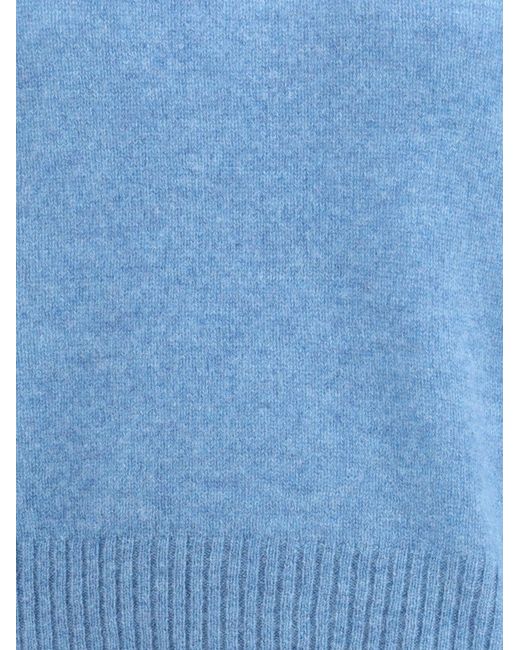 Marni Blue Long-Sleeved Crewneck Sweater