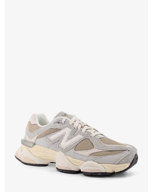 New Balance White Mesh And Suede 9060 Sneakers for men