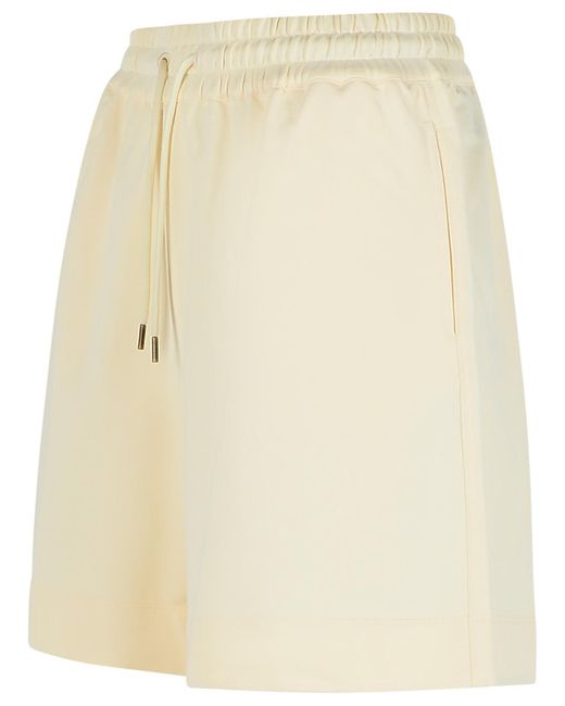 Moncler Natural Cream Cotton Shorts