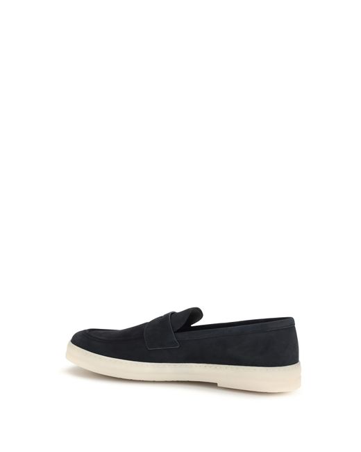 Prada White Suede Loafers for men