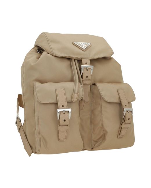 Prada Natural Re-Nylon Backpack