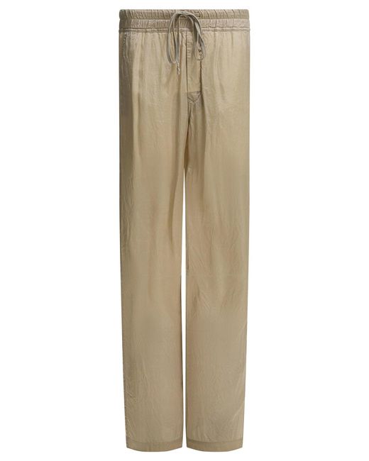 Rick Owens Natural Dietrich Drawstring Pants