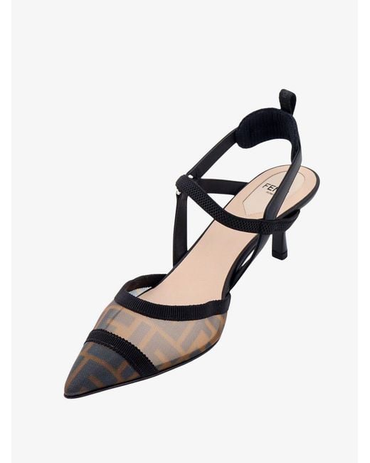 Fendi White Colibrì Lite Pumps