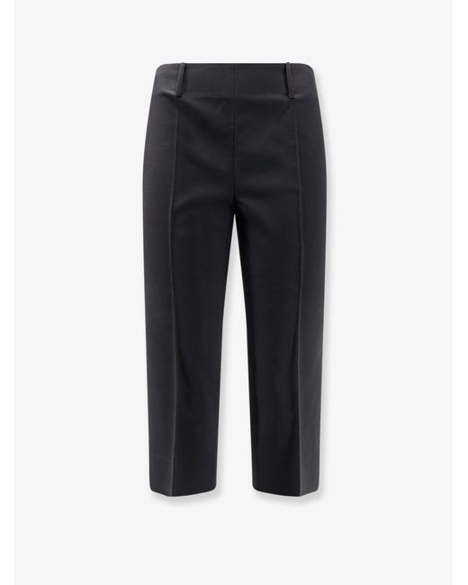 TONYWACK Blue Wool Blend Capri Trousers
