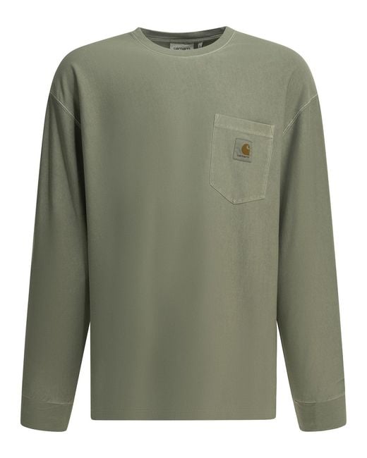 Carhartt Green "Loose Pocket T" Crew-Neck T-Shirt for men