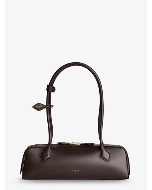 Alaïa White Le Teckel Medium Leather Shoulder Bag