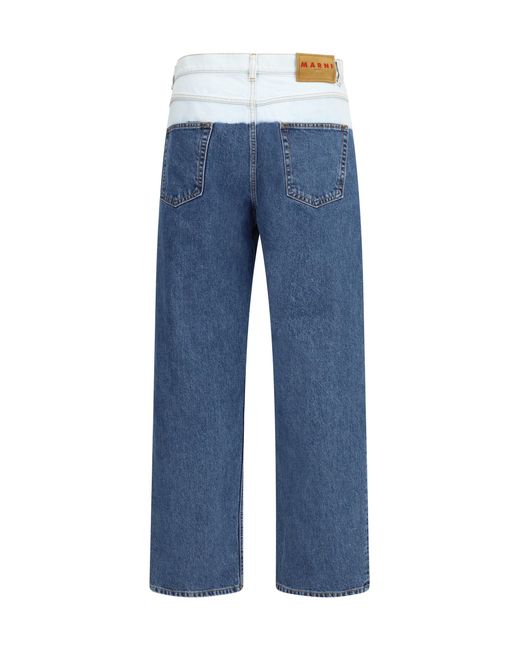 Marni Blue Five-Pocket Jeans for men