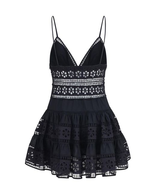 Charo Ruiz Black Short Dress Isca