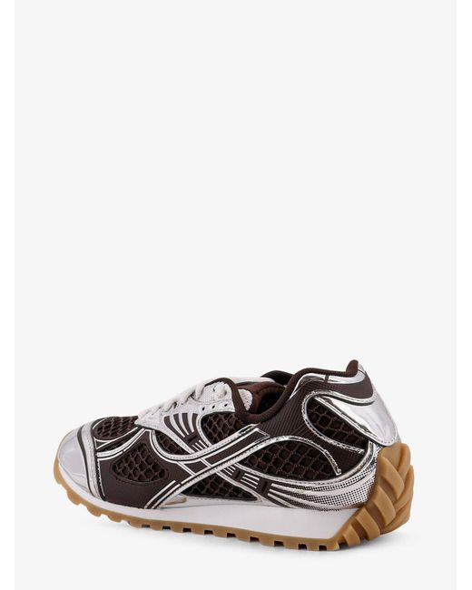 Bottega Veneta White Technical Fabric Low-Top Orbit Sneakers