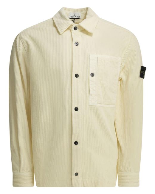 Stone Island Natural Corduroy 800 Overshirt Jacket for men