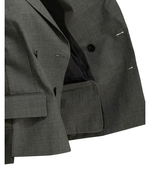 Sacai Gray Blazer