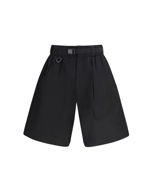 Men's Blue Nylon And Cotton Shorts