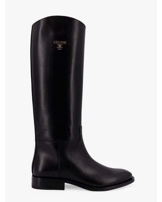Céline Black Anais Leather Boots