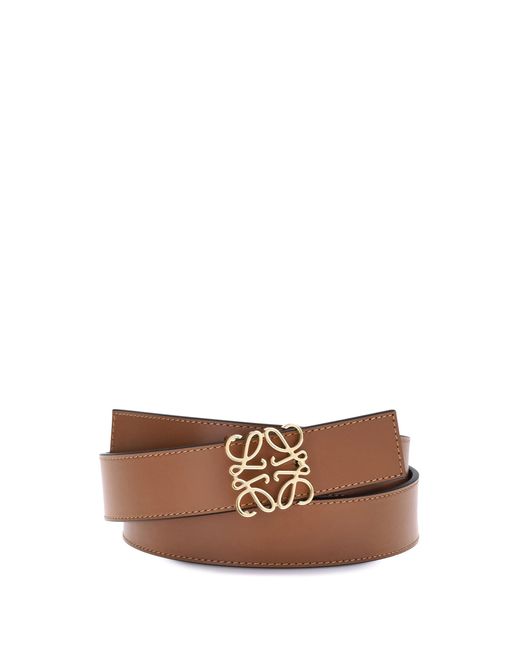 Loewe Brown Anagram Reversible Belt for men