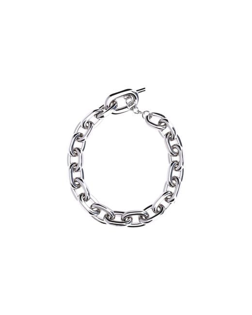 Rabanne White Rabanne Xl Link Chain Necklace